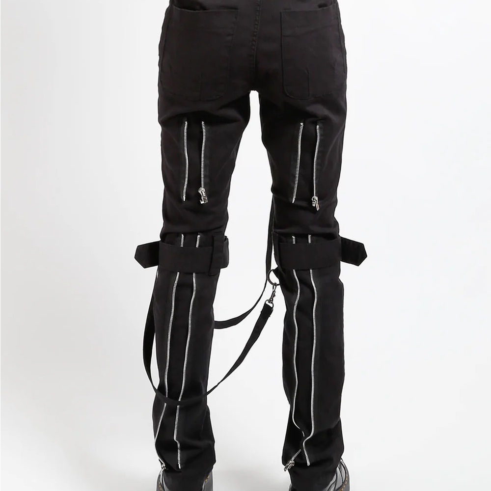 Tripp NYC Black Skinny Jeans with Zipper Accents
